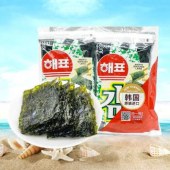 韩国进口 海牌海苔香脆紫菜烤海苔经典原味2g/40包