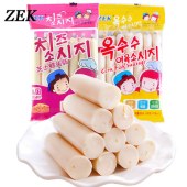 韩国进口ZEK芝士鳕鱼肠玉米袋装儿童宝宝零食105g/5包