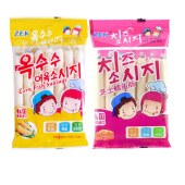 韩国进口ZEK芝士鳕鱼肠玉米袋装儿童宝宝零食105g/5包