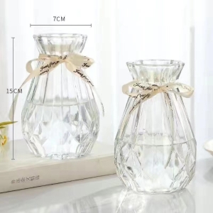 创意玻璃花瓶彩色单色随机发