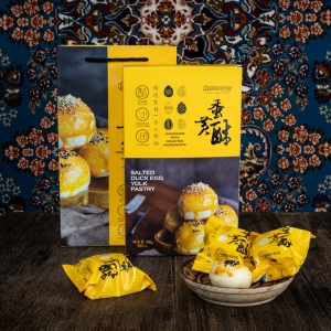 葡萄树蛋黄酥礼盒装传统中式糕点 零食面包饼干早点食品 葡萄树蛋黄酥300g/1盒