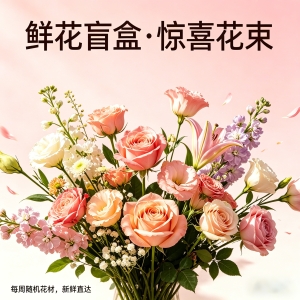 花嗲鲜花 随机鲜花花束盲盒